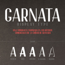 GARNATA Display (free font). Un proyecto de Diseño y Tipografía de JuanJo Rivas - 18.05.2014