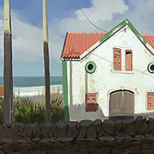 Google street View Studies . Un proyecto de Ilustración tradicional, Bellas Artes, Paisajismo y Pintura de Carlos Garijo Martínez - 20.05.2014