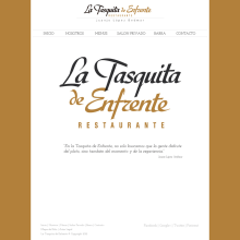 La Tasquita de Enfrente. Web Design projeto de Abel Macineiras - 10.02.2014