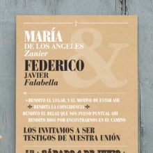 Tarjeta de Invitación. Un projet de Conception éditoriale, T , et pographie de Juan Manuel Falabella - 22.05.2014