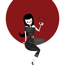 Martini Time. Traditional illustration project by Natxo Uribe - 05.23.2014