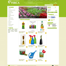 Tienda Viveros Ferca - Tienda online desarrollada para Viveros Ferca. Design, and Web Design project by Color Vivo Internet - 03.01.2014