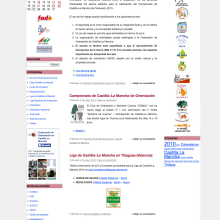 FECAMADO - Gestor de contenidos desarrollado para la Federación de Orientación de Castilla-La Mancha. Design, and Web Design project by Color Vivo Internet - 02.28.2014