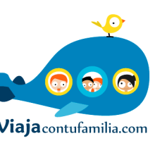 Logotipo y branding (Viaja con tu familia). Un proyecto de Diseño gráfico y Diseño Web de Almudena Guerras - 26.05.2014