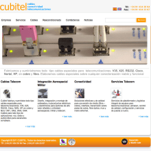 Cubitel - Gestor de contenidos para empresa especializada en cables, conectividad y comunicaciones . Design, and Web Design project by Color Vivo Internet - 03.02.2014