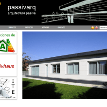 Passivarq - Gestor de contenidos para estudio de arquitectura de Ignacio Pedreira. Design, and Web Design project by Color Vivo Internet - 04.12.2014