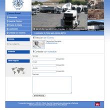 Transportes Abengoza - Gestor de contenidos para empresa de transportes. Design, and Web Design project by Color Vivo Internet - 02.24.2014