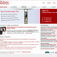 Algor - Gestor de contenidos para consultora. Design, and Web Design project by Color Vivo Internet - 02.25.2014