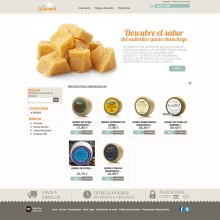 Esgourmet - Tienda Online sobre productos típicos manchegos. Design, Graphic Design, and Web Design project by Color Vivo Internet - 03.01.2014