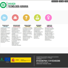 Innovación Tecnología - Portal a medida realizado para la Asociación Asaja relacionado con el desarrollo de experiencias de innovación tecnológica. Design, and Web Design project by Color Vivo Internet - 04.13.2014