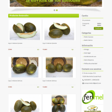 Comprarmelon - Tienda Online de venta de melones. Design, and Web Design project by Color Vivo Internet - 04.13.2014