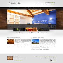 Casa Rural Tia Lola - Pagina XHTML desarrollada para hostal - casa rural. Een project van  Ontwerp y Webdesign van Color Vivo Internet - 06.04.2014