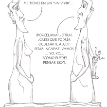 MOAIS. Viñetas. Proyecto para libro  o serie animada. Design de personagens projeto de Javier Pena Castro - 29.05.2014