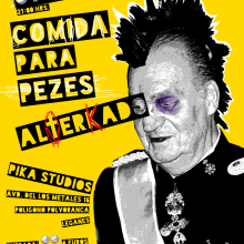  Cartel para concierto Punk Rock. Graphic Design project by César Jiménez Castelló - 05.29.2014