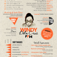 Creative CV. Un proyecto de Diseño gráfico, Diseño de la información y Tipografía de Windy Dela Cruz - 29.05.2014