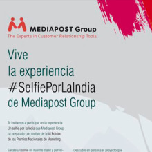 Roll Up Mediapost Group #SelfiePorLaIndia. Design, Br, ing, Identit, Graphic Design, and Marketing project by José M. Miguel - 05.13.2014