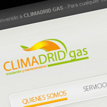 ClimadridGas Web design. Graphic Design, and Web Design project by Eva Vázquez - 02.28.2009