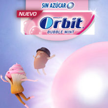 Key visual Orbit Bubble Mint. Design, Publicidade, Direção de arte, Design gráfico, e Design de produtos projeto de Raquel Torregrosa - 10.11.2013