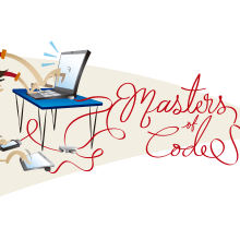 masters of code. Traditional illustration project by Luis Raxiel Mendoza - 06.05.2014