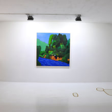 Exposición Espacio Nuca. Pintura projeto de Alejandro Labrador Simon - 08.06.2014