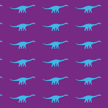 Patrón Diplodocus. Design, Graphic Design, and Screen Printing project by Enric Chalaux - 06.05.2014