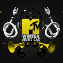 MTV winter music CAC. Un proyecto de Diseño, 3D y Dirección de arte de José León - 11.06.2014