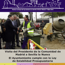 Revista municipal Sevillalanuvaaldia. Un proyecto de Diseño gráfico de Vanessa Maestre Navarro - 28.02.2014