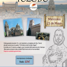 Cartel viaje a Toledo. Un proyecto de Diseño gráfico de Vanessa Maestre Navarro - 27.04.2014