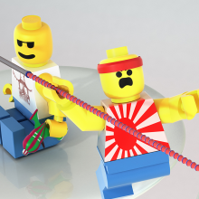 Fighting Lego's. 3D, e Arquitetura projeto de Alberto Muñoz Sánchez - 11.06.2014