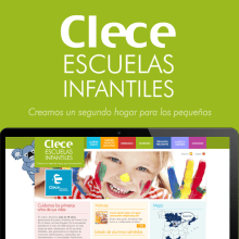 Clece Escuelas Infantiles. Un proyecto de UX / UI, Diseño gráfico y Diseño Web de Zaida de Prado Díaz - 12.06.2014