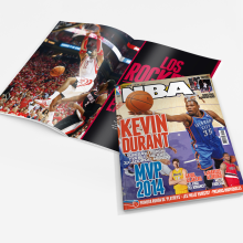 revista NBA. Editorial Design, and Graphic Design project by Victoria Ballesteros Núñez - 06.14.2014