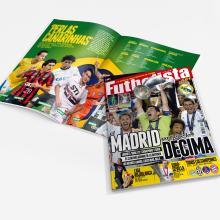 Revista Futbolista life. Design editorial, e Design gráfico projeto de Victoria Ballesteros Núñez - 14.06.2014
