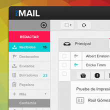 Mail App Concept. UX / UI, Web Design, and Web Development project by Raúl Gómez Morales - 06.16.2014