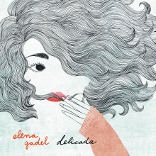 "Delicada" de Elena Gadel. Traditional illustration, and Graphic Design project by Romina Martí - 06.16.2014