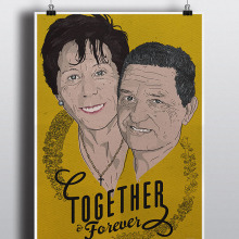 Together & Forever / vector. Ilustração tradicional projeto de Gustavo Solana - 31.05.2014
