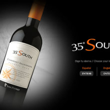 35ºSouth - Viña San Pedro. Animation, Web Design, and Web Development project by Andrea Pérez Dalannays - 06.18.2014