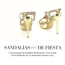 Campaña de Sandalias de Fiesta.. Design, Direção de arte, e Moda projeto de Eva Sevilla - 28.05.2014