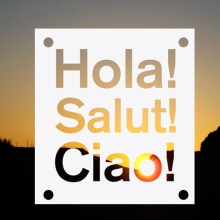 Hola! Salut! Ciao!. Photograph, Graphic Design, T, and pograph project by Tere Lari - 03.23.2013