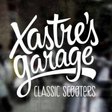 Xastre's garage. Classic scooters. Un projet de Direction artistique, Br, ing et identité, T , et pographie de David Sánchez - 24.06.2014