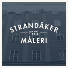 Logo para Strandåker Måleri. Br e ing e Identidade projeto de Hector Romo - 25.06.2014