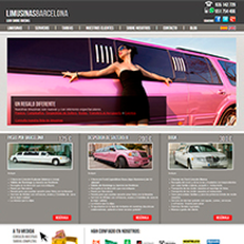 Limusinas Barcelona. Un progetto di Web design e Web development di Alba Junyent Prat - 26.06.2014