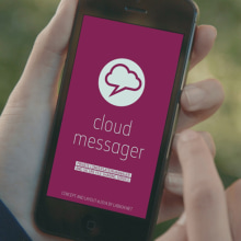 Cloud Messager / Mobile App Concept. Een project van UX / UI,  Art direction e Interactief ontwerp van Rade Saptovic - 28.05.2014