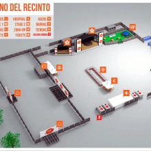3D Map "Día de les Paelles". 3D, e Design gráfico projeto de Gerard Esteve - 19.05.2014