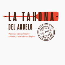 La Tahona del abuelo, horno tradicional y cafetería. Valencia / 2013-2014. Design, Art Direction, Br, ing, Identit, and Graphic Design project by Marina Muñoz García - 06.29.2014