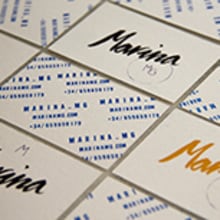 Marina mg tarjetas.. Design, Br, ing, Identit, and Graphic Design project by Marina Muñoz García - 06.29.2014