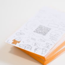 Tarjeta de visita personal. Design, Ilustração tradicional, Br, ing e Identidade, e Design gráfico projeto de Julie Guarnes - 30.06.2014