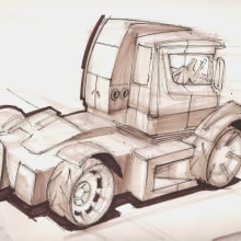Boceto Rápido Camión - Concepto. Un projet de Design automobile de Luis Ramón Castilla Rosa - 21.01.2014
