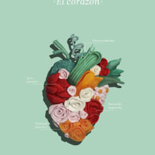 El corazón. Arts, Crafts, Fine Arts, and Graphic Design project by Olga M. - 07.04.2014