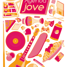 Agenda Jove. Design, Traditional illustration, and Graphic Design project by Joan Carles Claveria - 01.31.2012
