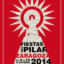 Fiestas del Pilar 2014. Un proyecto de Diseño, Ilustración tradicional y Diseño gráfico de Joan Carles Claveria - 01.05.2014